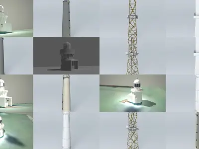 Australian Lighthouses 3D Model Collection