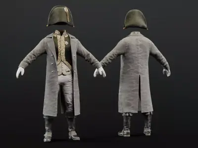 Soldier Napoleon Emperor 3D model