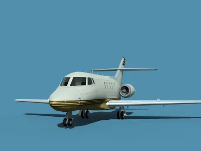 British Aerospace 125 Dominie V09 3D model