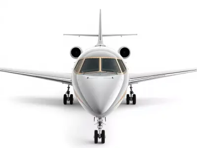 Private Jet Aircraft Model Pack Low-poly 3D model