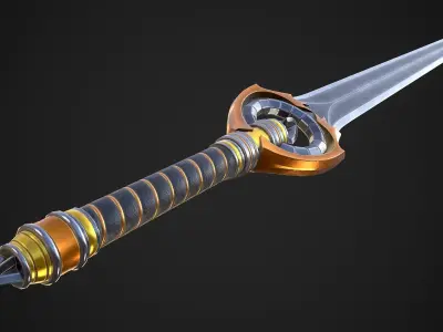 Sword A7 Low-poly 3D model