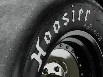 Hoosier Asphalt Short Track 1070 v2 3D model