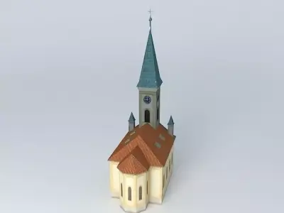 Dunaszerdahelyi Lutheran Church Dunajskostredský evangelický ... Free 3D model