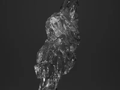 Glass crystal Free low-poly 3D model