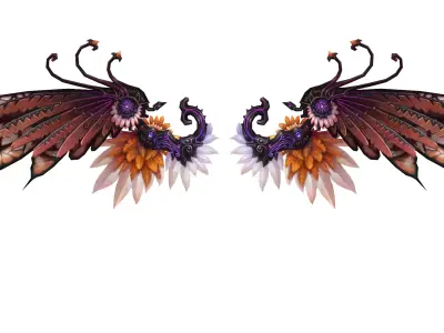 Custom Wing Low-poly 3D model