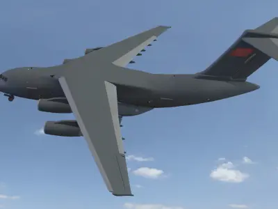 Xian Y-20 Transport Aircraft 3D model
