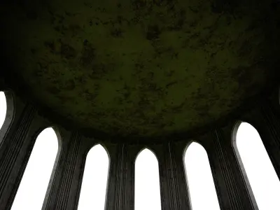 GOTHIC CASTLE BUILDING 14 Low-poly 3D model