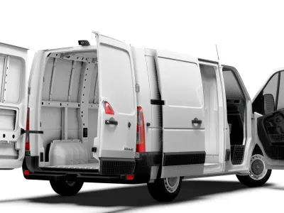 Opel Movano Van L1H1 HQ Interior 2021 3D model