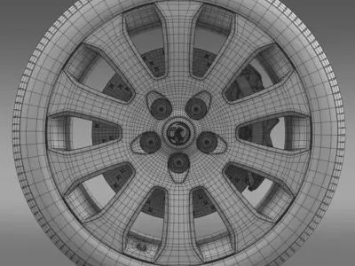 Vauxhall Insignia wheel 3D model