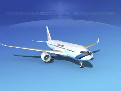 Airbus A350-800 China Airlines 3D model