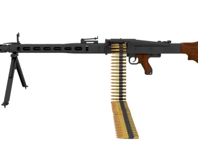 WW2 Machine Gun Pack 3D model