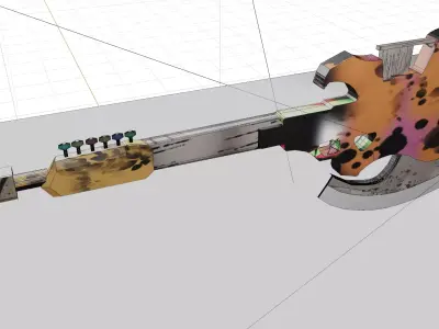 axe guitar Free 3D model