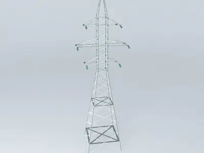 Electricity high voltage trellis Free 3D model