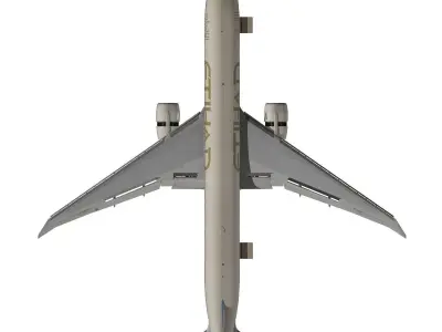 Boeing 777-300ER Etihad Airways 3D model