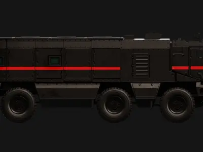 Kamaz Typhoon Truck Low-poly 3D model