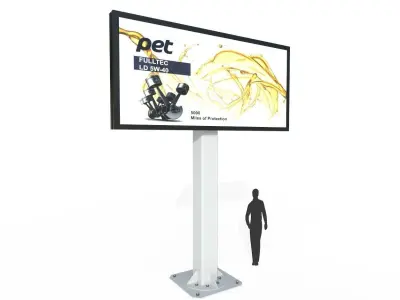 Billboard M1 Low-poly 3D model