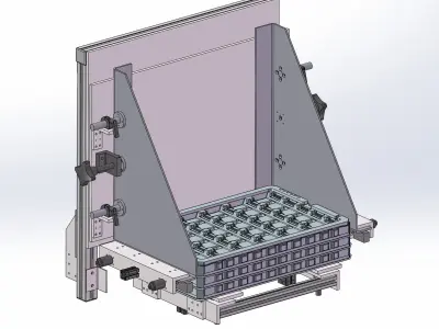 Tray loading mechanism 3D model