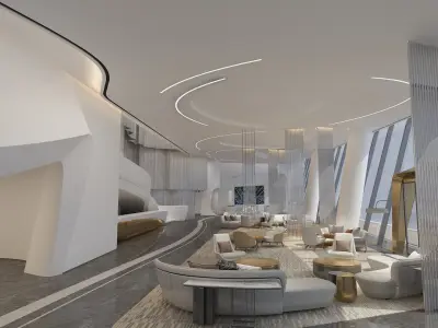 The Hotel Lobby 5 3D model