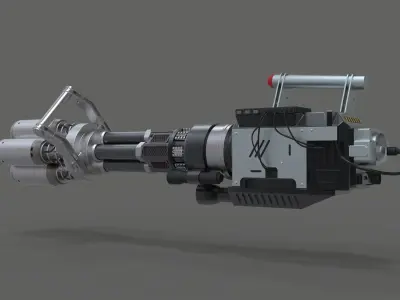 Light cannon from the movie Pixels 2015 3D model