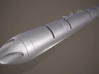 B-13 Rocket Pod Low-poly 3D model