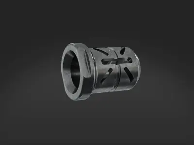 muzzle brake mini double 3D model