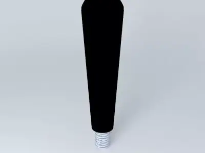 black tapered knob gear handle Free 3D model