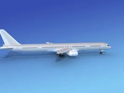 Boeing 757-300 Bare Metal 3D model
