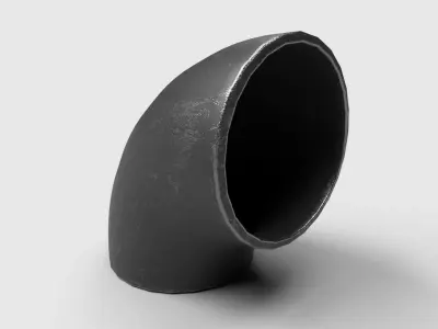 Elbow Pipe Short Radius 6 inches 3D model