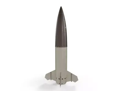 MGM-140 ATACMS Tactical Ballistic Missile Low-poly 3D model