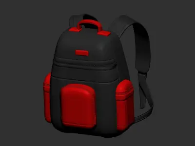 backpack high poly sculpt 3d printable ver 7 3D model 3D model 3D model get