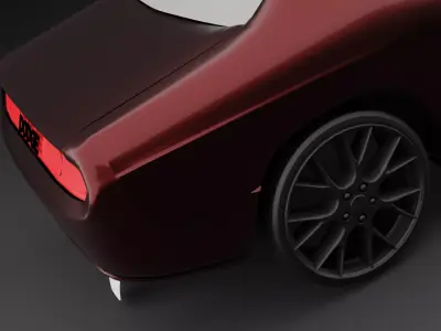 Dodge Challenger Free Free low-poly 3D model