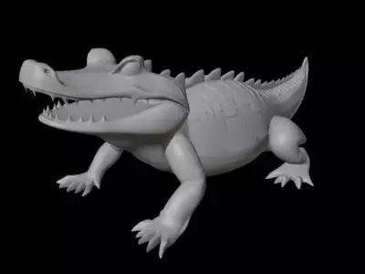 crocodile 3D print model