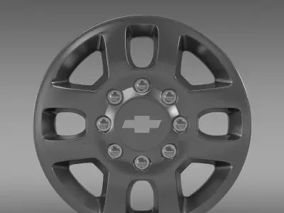 Chevrolet Silverado 3500HD 2012 rim 3D model