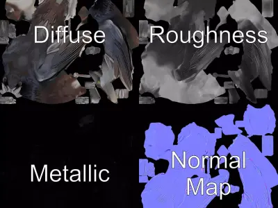 Sleek Raven Bird model pack Low-poly 3D model