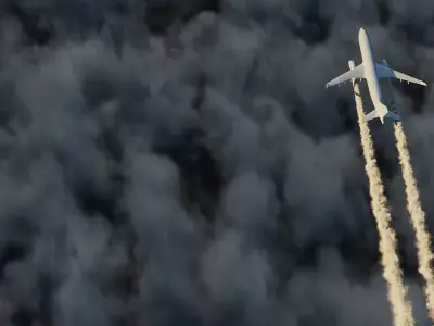 Animated Vdb Contrails - 300 Frames Fast and Loopable 3D model