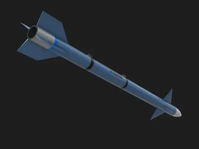 R-Darter Air to Air Missile Low-poly 3D model