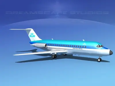 Douglas DC-9-15 KLM 3D model