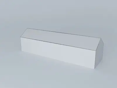 Abandoned granary Low-poly 3D model