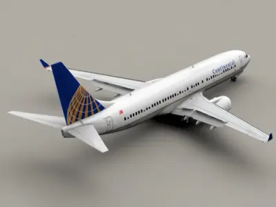 Boeing 737-900 Continental Airlines 3D model