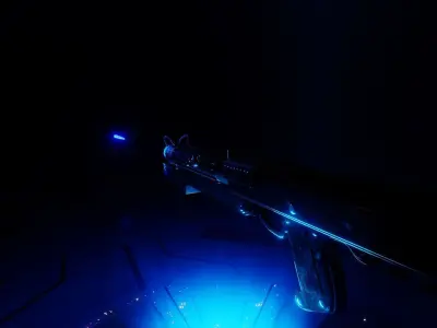 DC-15A Blaster rifle stage 3D Model 3D model