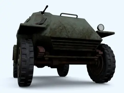 BA-64 light armored car 3D model