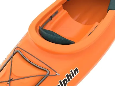 Sport Boat With Paddle 3D model