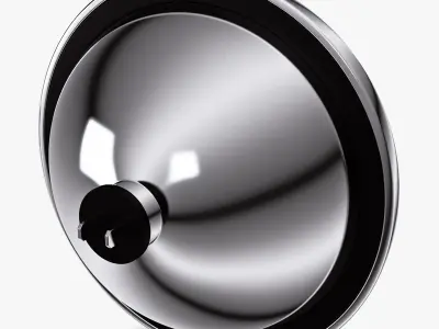 Classic Round Headlight v 2 3D model