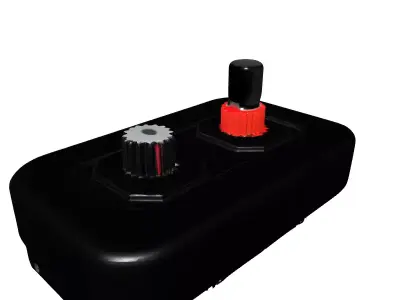 Modern Industrial Control Panel Joystick Low-poly 3D model