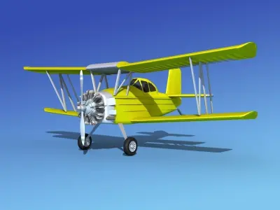 Grumman G-164 AgCat V03 3D model