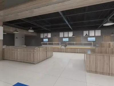 Grocery Supermarket 3D model