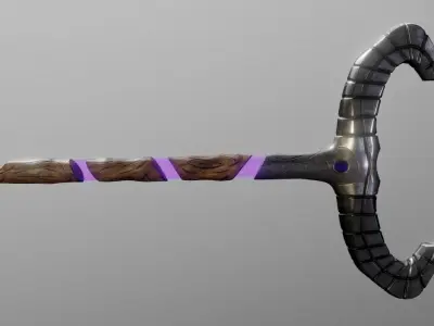 Broken Staff 3D model