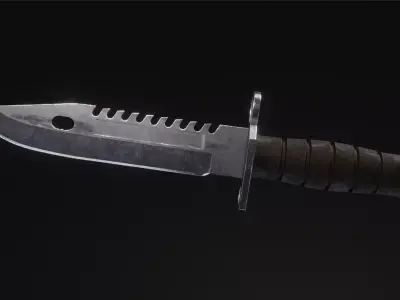 M9 Bayonet knives pack Game ready Free 3D model