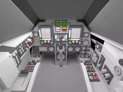Fighter Cockpit  3D model