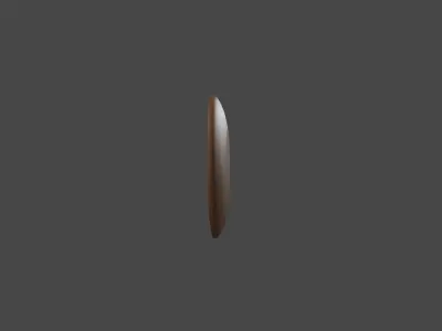 Wooden palte 3d model Free 3D model